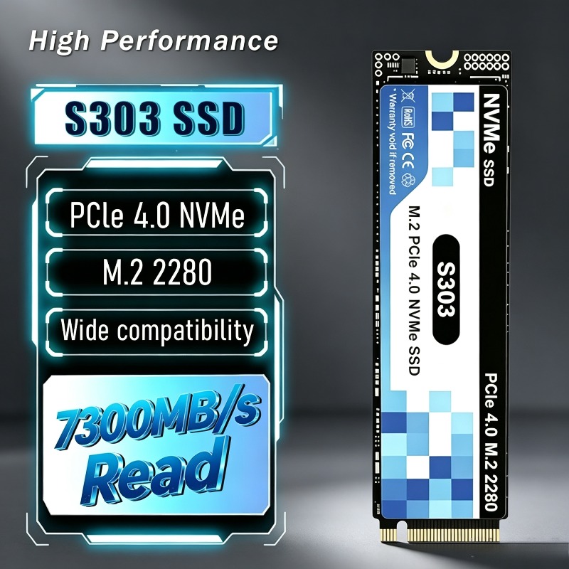 M.2 Nvme 4Tb Pcie 4.0 Ssd - S303 500GB-4TB SSD Internal Gaming M.2