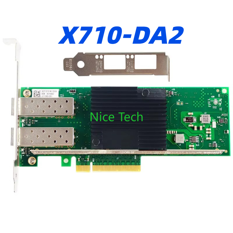 10Gb Sfp+ Pcie Network Card Dual Port - X710-DA2 kartu antarmuka jaringan server optik
