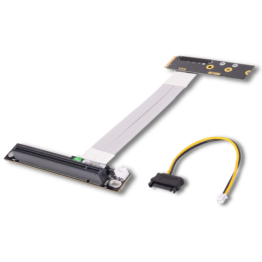 Kabel Riser ADT M.2 NGFF NVMe  - Pcie 4.0 X16 Riser Cable 90 Degree ulasan dan harga