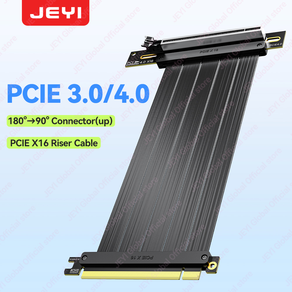 Kabel Riser JEYI PCIe 4.0 90 D - Pcie 4.0 X16 Riser Cable 90 Degree ulasan dan harga