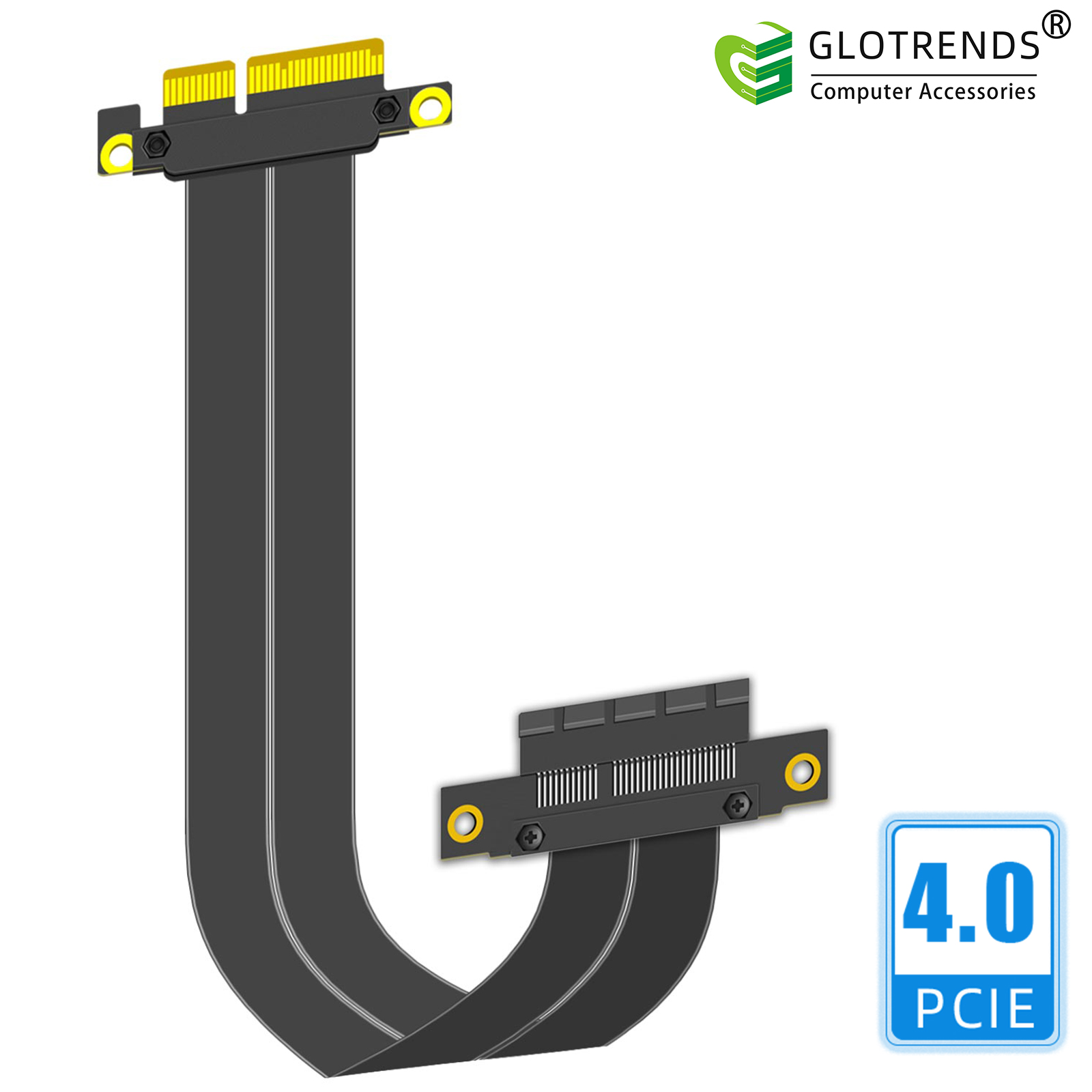Kabel Riser PCIe 4.0 X4, Sudut - Pcie 4.0 X16 Riser Cable 90 Degree ulasan dan harga