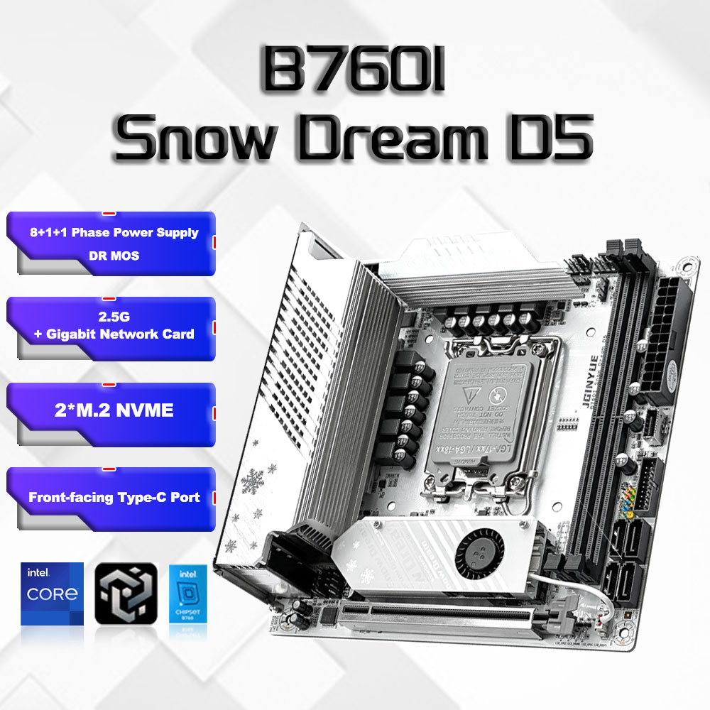 Motherboard B760i ARGB WIFI DD - Lga 1700 Ddr5 Itx Motherboard ulasan dan harga